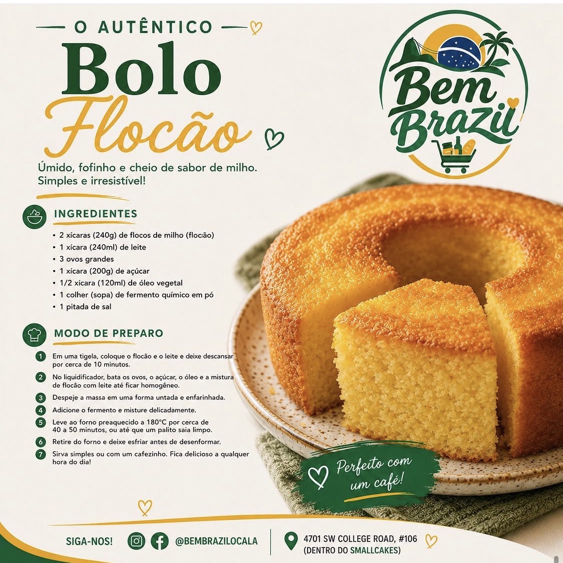 Bolo flocão post
