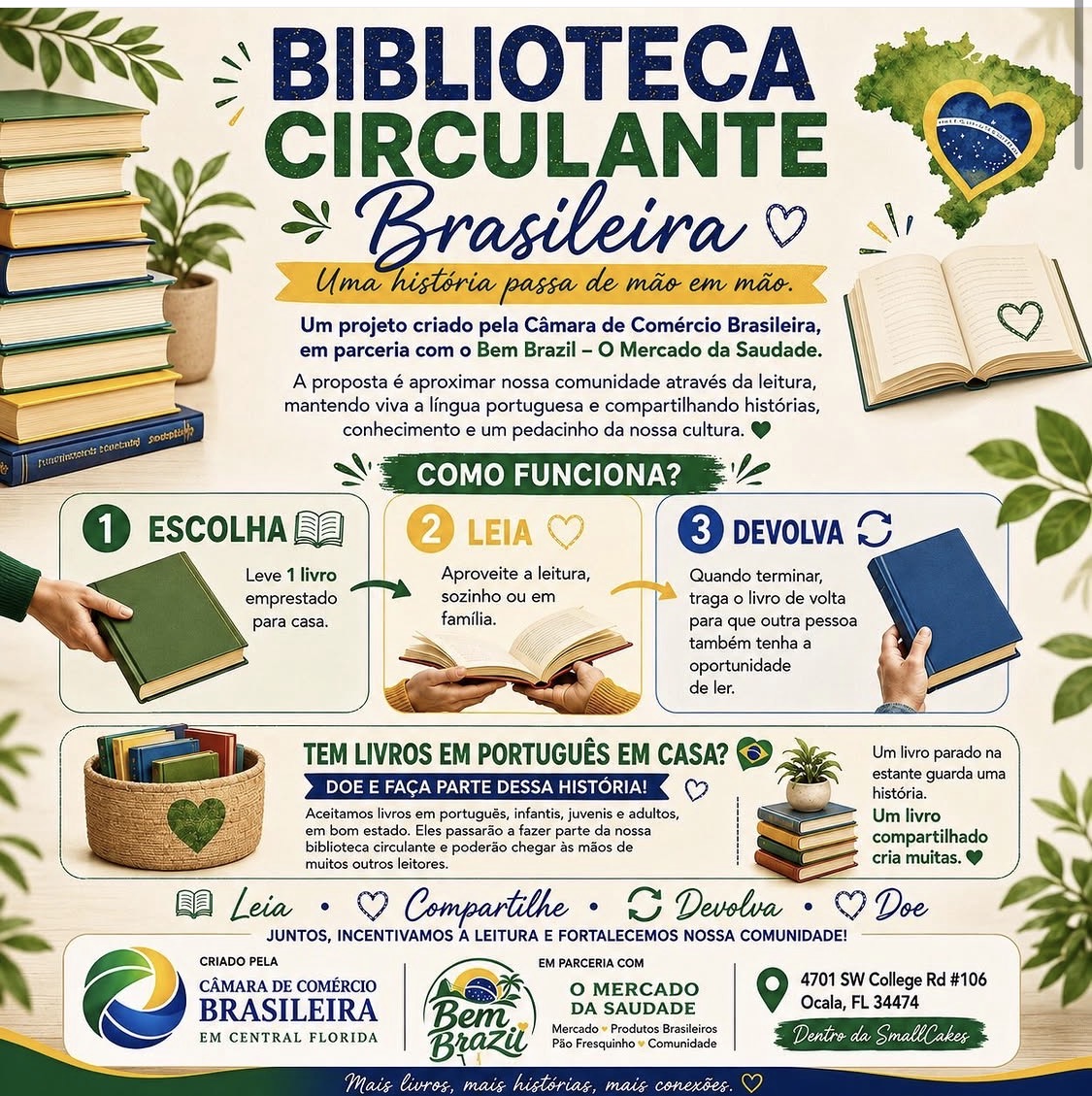 Biblioteca Circulante Brasileira project poster